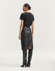 Mao Leather Skirt LEA Women's