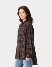 Dahlila Button Shirt Check Women's