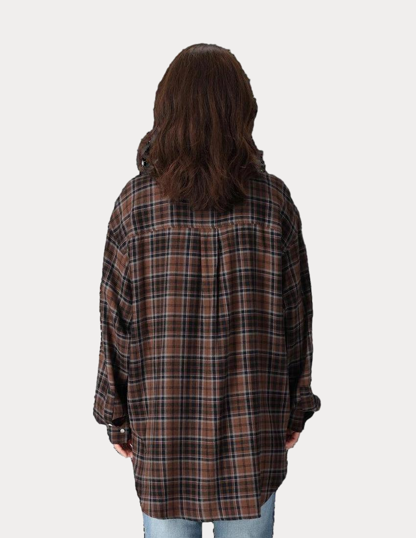 Dahlila Button Shirt Check Women's