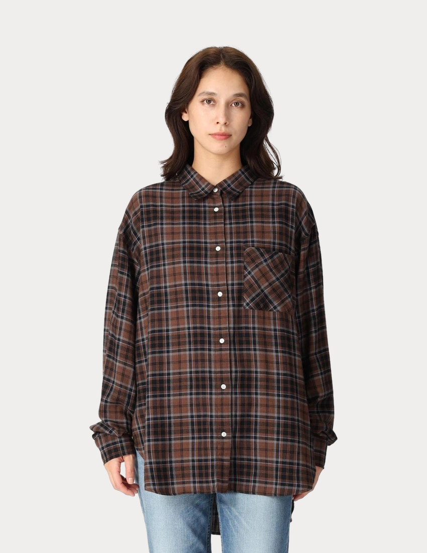 Dahlila Button Shirt Check Women's